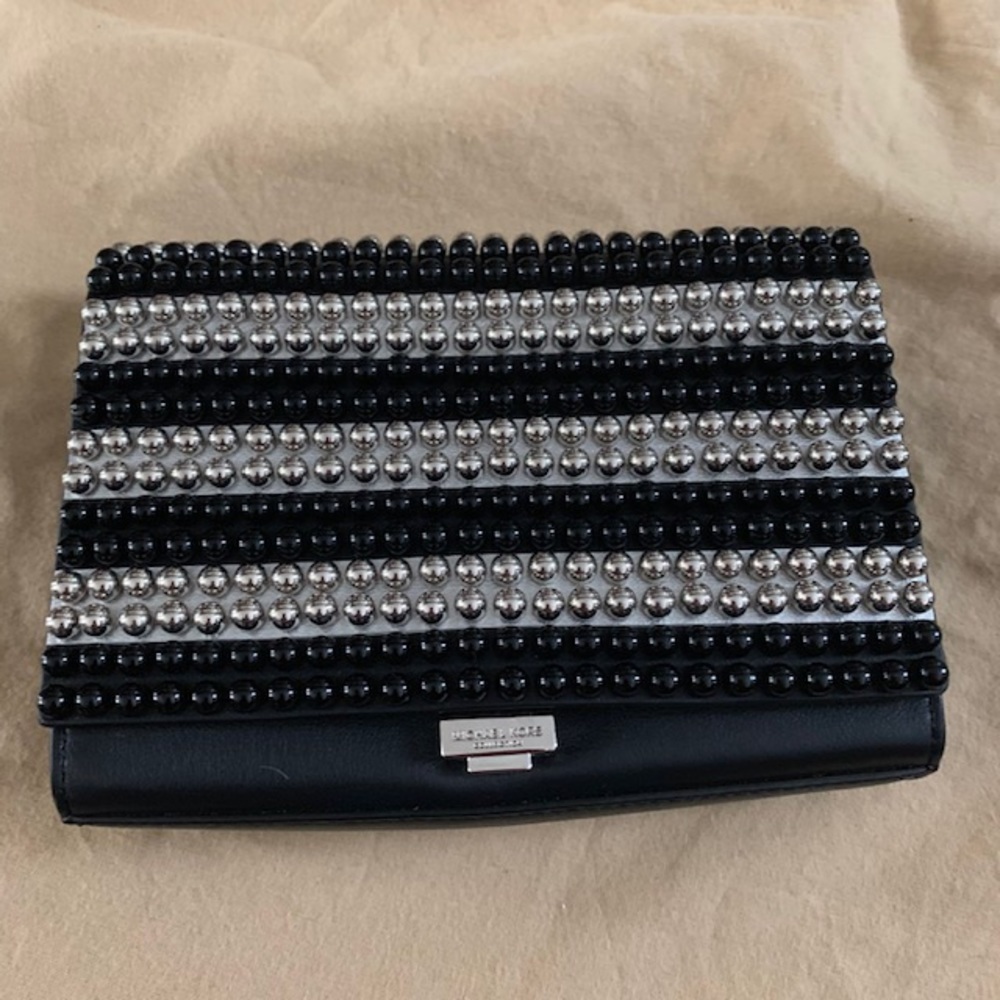 Michael Kors Collection Studded Striped Bag